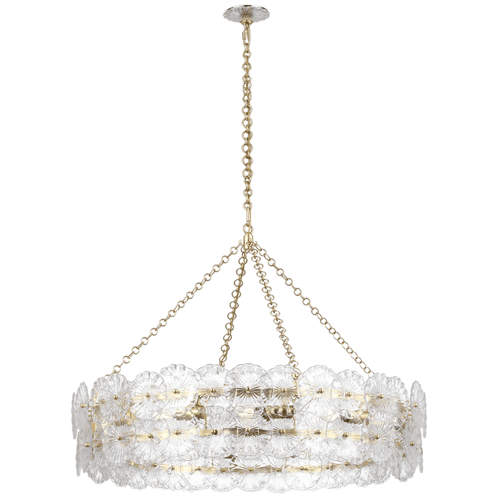 Gianna 36" Ring Chandelier, a premium Chandelier light by Visual Comfort & Co. Close - up image of its design.