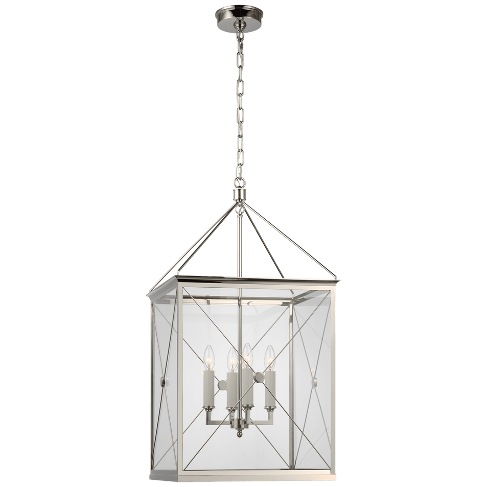 Rossi Medium Lantern, a premium Lantern light by Visual Comfort & Co. Close - up image of its design.