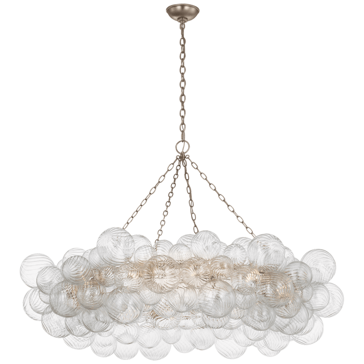 Talia 54" Ring Chandelier, a premium Chandelier light by VCGallery Italy. Close - up image of its design.