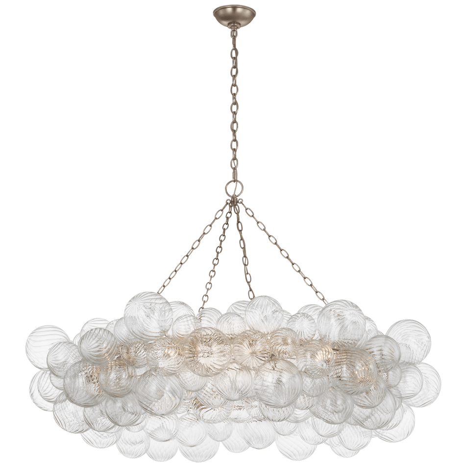Talia 54" Ring Chandelier, a premium Chandelier light by VCGallery Italy. Close - up image of its design.