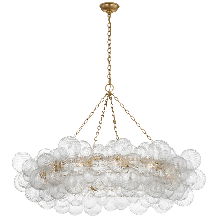 Talia 54" Ring Chandelier, a premium Chandelier light by VCGallery Italy. Close - up image of its design.