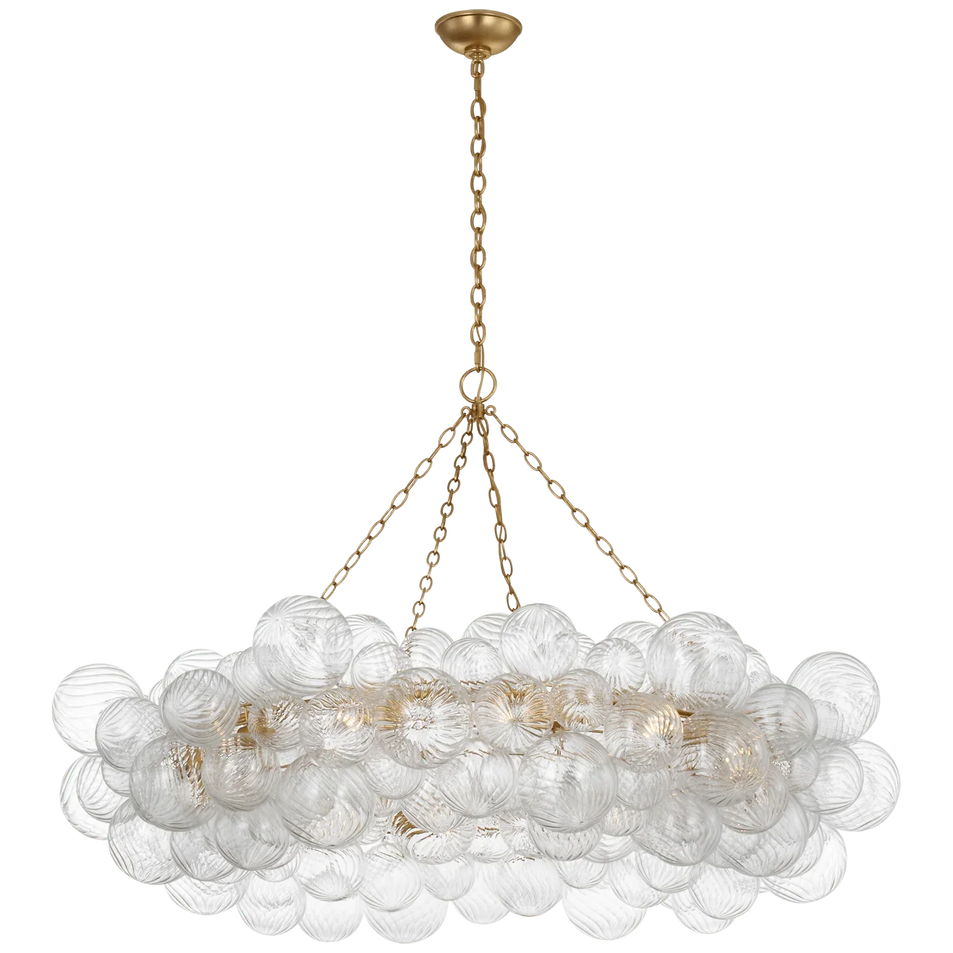 Talia 54" Ring Chandelier, a premium Chandelier light by VCGallery Italy. Close - up image of its design.