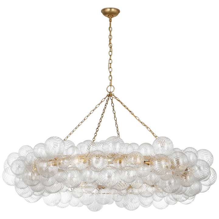 Talia 63" Ring Chandelier, a premium Chandelier light by VCGallery Italy. Close - up image of its design.