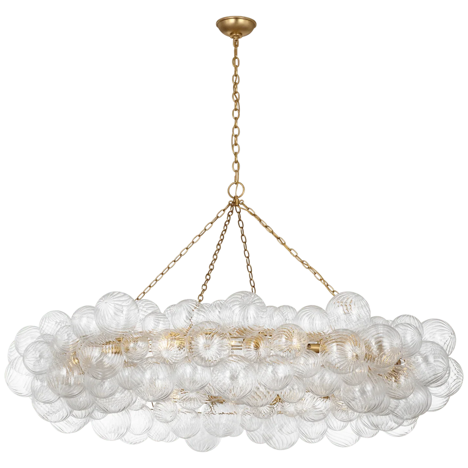 Talia 63" Ring Chandelier, a premium Chandelier light by VCGallery Italy. Close - up image of its design.