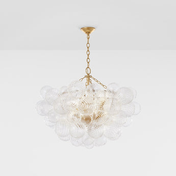 Talia Large Chandelier, a premium Chandelier light by Visual Comfort. Close - up image of its design.