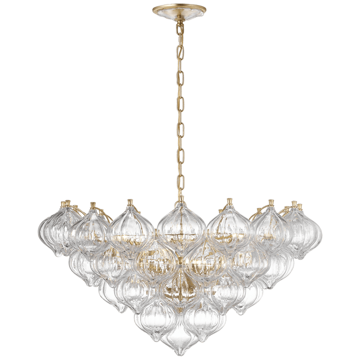 Caselli 36" Basket Chandelier, a premium Chandelier light by Visual Comfort & Co. Close - up image of its design.