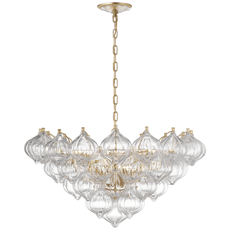Caselli 36" Basket Chandelier, a premium Chandelier light by Visual Comfort & Co. Close - up image of its design.