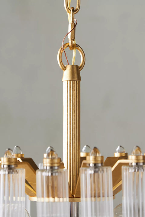 Lorelei Petite Waterfall Chandelier, a premium Chandelier light by Visual Comfort & Co. Close - up image of its design.