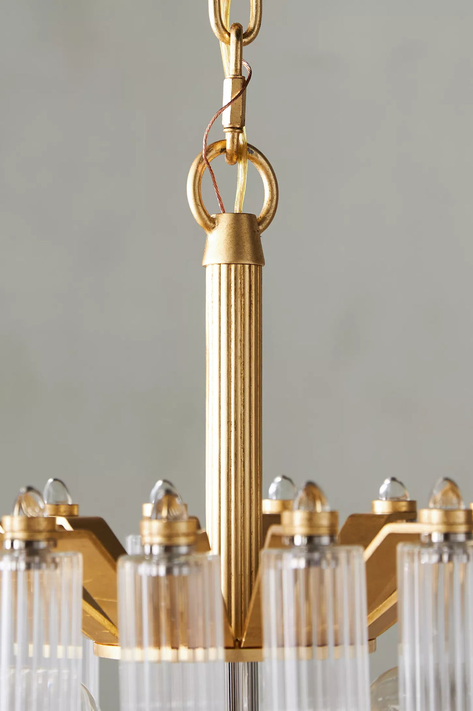 Lorelei Petite Waterfall Chandelier, a premium Chandelier light by Visual Comfort & Co. Close - up image of its design.