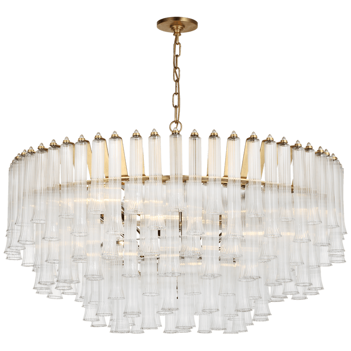 Lorelei X-Large Chandelier in Gild with Clear Glass