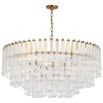 Lorelei X-Large Chandelier in Gild with Clear Glass