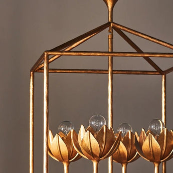 Alberto Small Open Cage Lantern, a premium Lantern light by Visual Comfort & Co. Close - up image of its design.