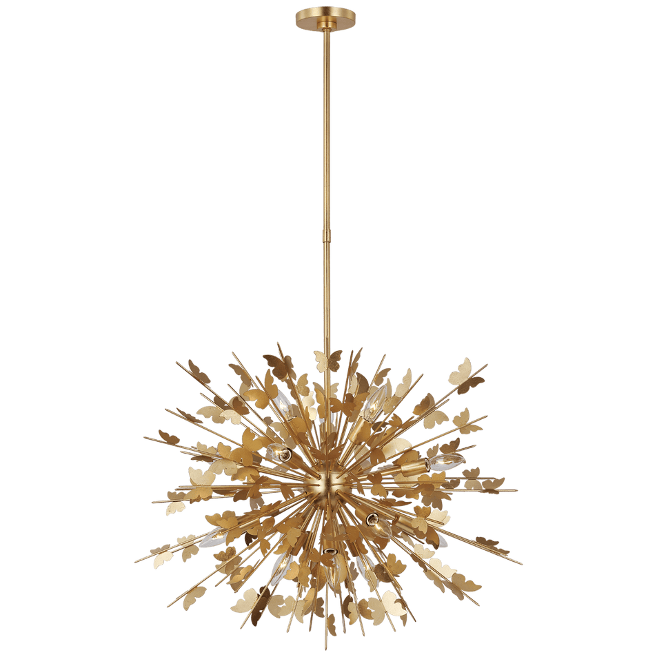 Farfalle Medium Chandelier in Gild