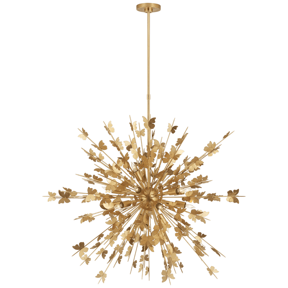 Farfalle Large Chandelier in Gild