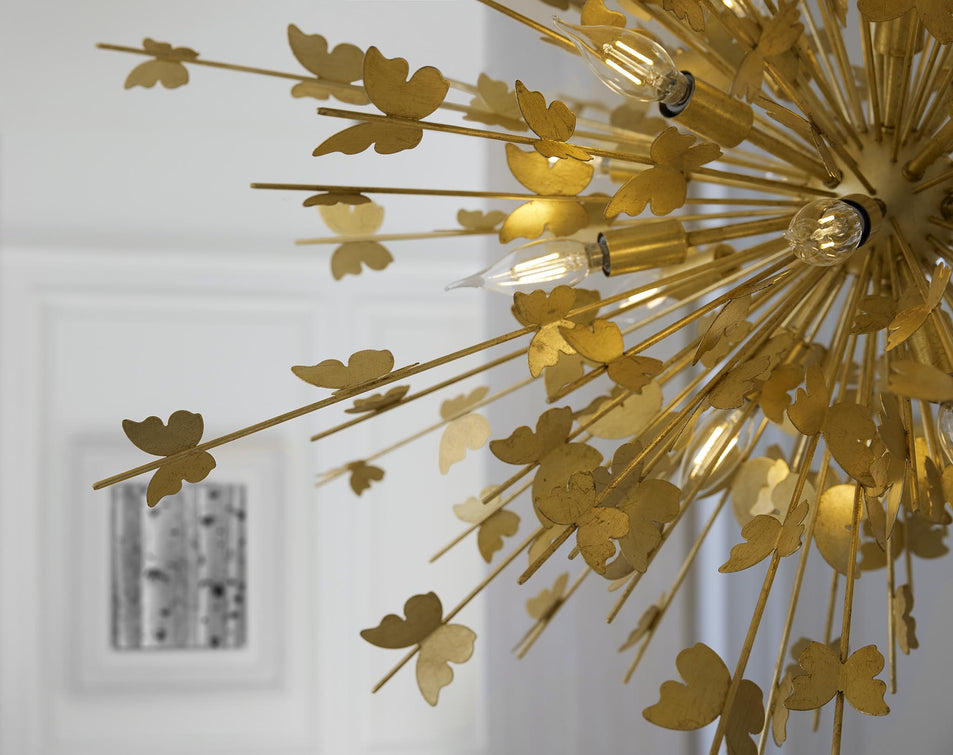 Farfalle Large Chandelier in Gild
