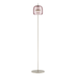 Jube Small Floor Lamp - Matt Steel / Light Amethyst Transparent / LED 2700K