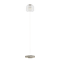 Jube Small Floor Lamp - Matt Steel / Crystal transparent / LED 2700K