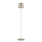 Jube Small Floor Lamp - Matt Steel / Smoky Transparent / LED 2700K