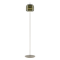 Jube Small Floor Lamp - Matt Steel / Old Green Transparent / LED 2700K