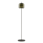 Jube Small Floor Lamp - Matt Black / Old Green Transparent / LED 2700K