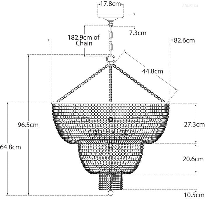 Jacqueline Two-Tier Chandelier Blueprint