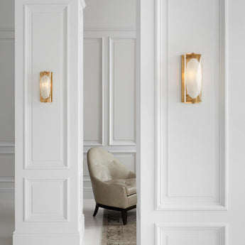 Castle Peak Small Bath Sconce, a premium Decorative light by Visual Comfort. Close - up image of its design.