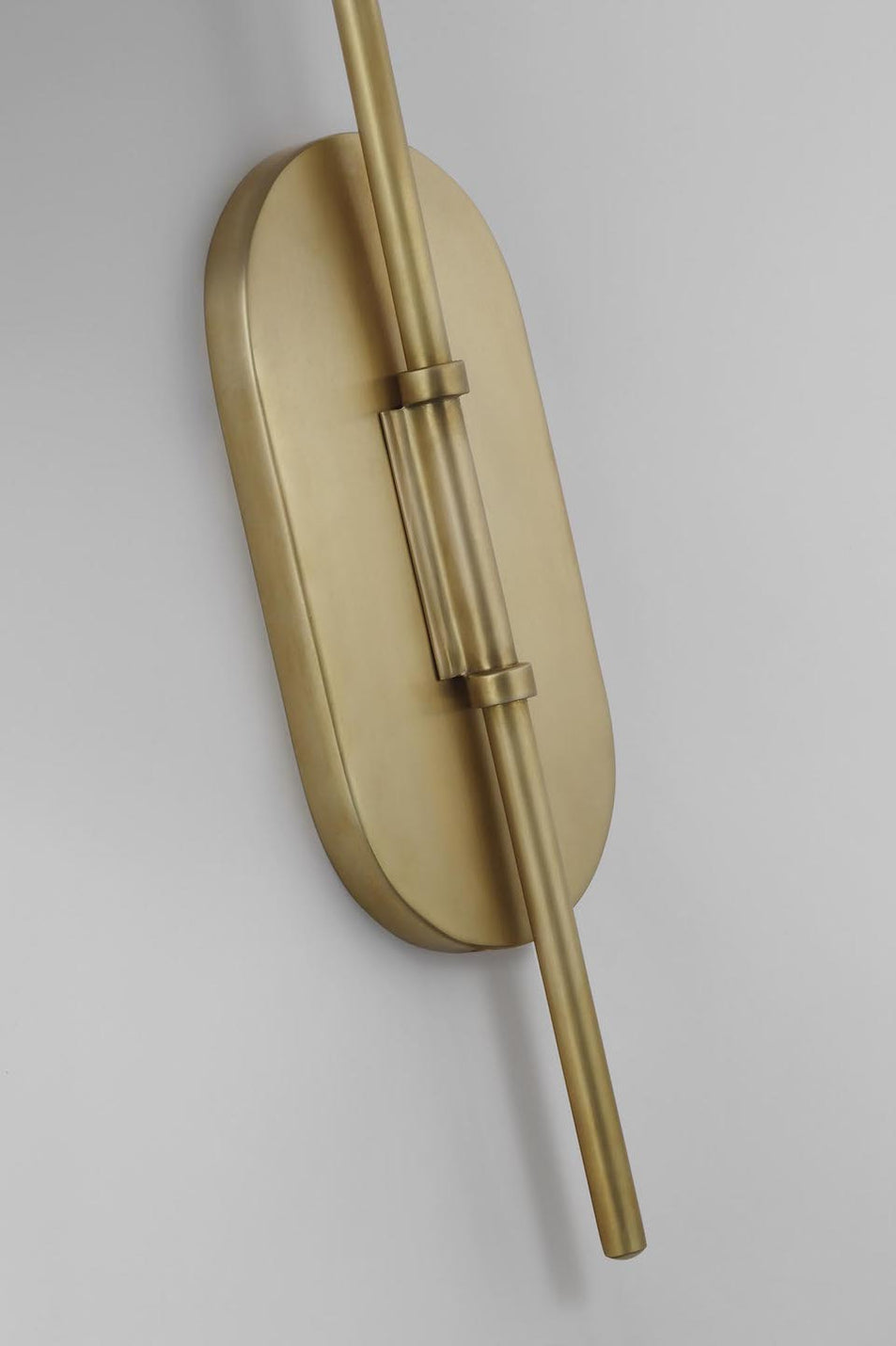 Kinsley Large Articulating Wall Light, a premium Decorative light by Visual Comfort. Close - up image of its design.