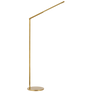 Cona Large Articulating Floor Lamp in Antique-Burnished Brass