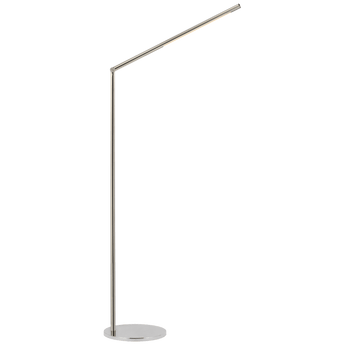 Cona Large Articulating Floor Lamp in Polished Nickel