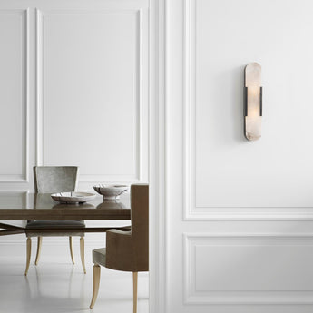 Melange Elongated Sconce, a premium Decorative light by Visual Comfort. Close - up image of its design.