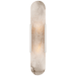 Melange Elongated Sconce in Polished Nickel with Alabaster