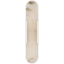 Melange 20" Elongated Sconce in Polished Nickel with Alabaster