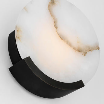 Melange 10" Sconce in Bronze with Alabaster