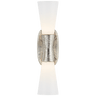 Polished Nickel / White Glass