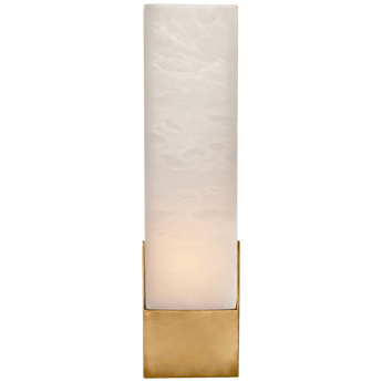 Covet Tall Box Bath Sconce in Antique-Burnished Brass