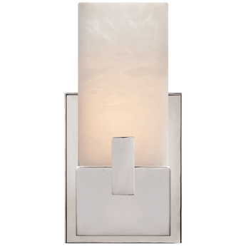 Covet Short Clip Bath Sconce in Polished Nickel