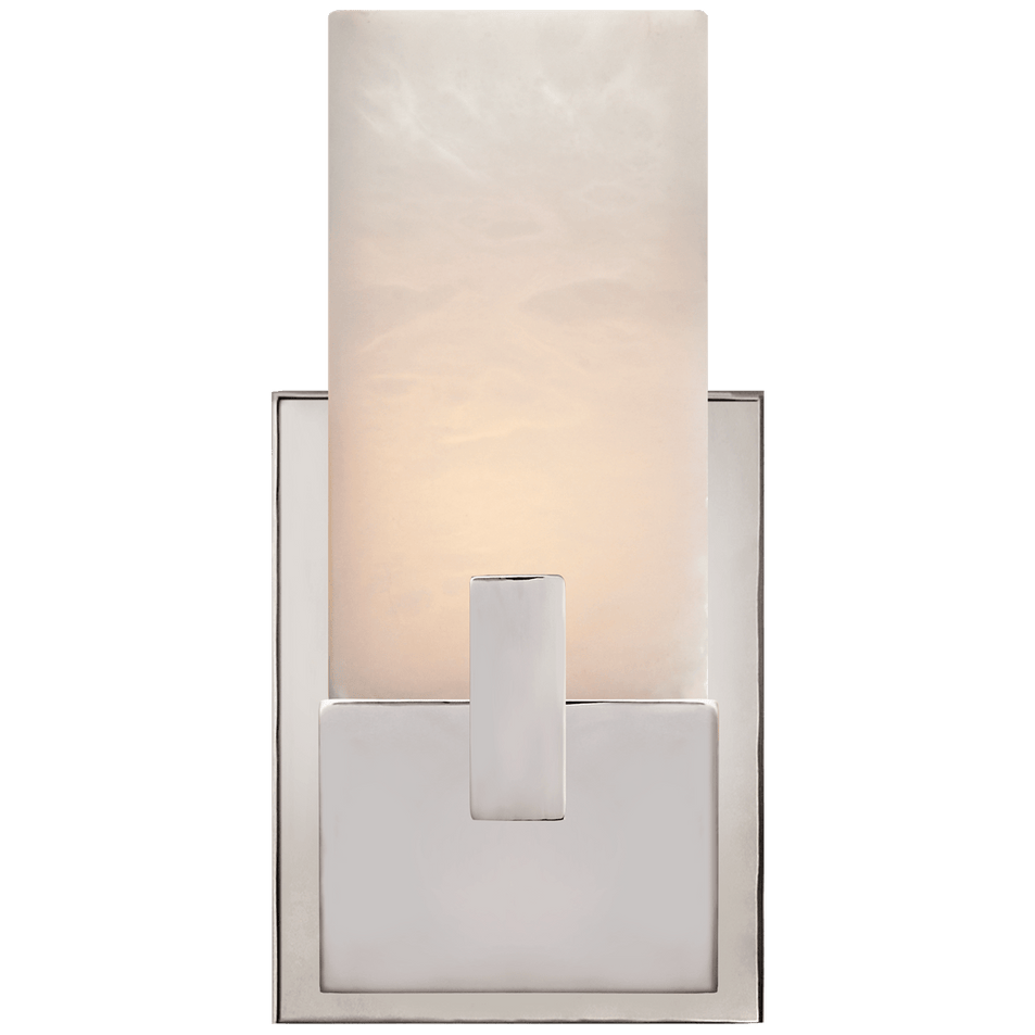 Covet Short Clip Bath Sconce in Polished Nickel