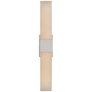 Covet Double Box Sconce in Polished Nickel with Alabaster