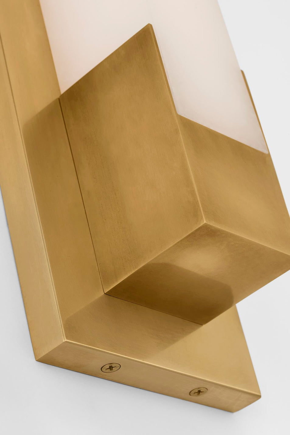 Covet 16" Bracketed Bath Light in Antique-Burnished Brass with Alabaster