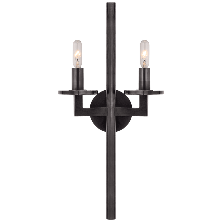 Liaison Double Sconce, a premium Decorative light by Visual Comfort & Co. Close - up image of its design.