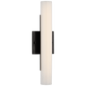 Precision 15" Bath Light in Bronze with White Glass