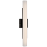 Precision 21" Bath Light in Bronze with White Glass