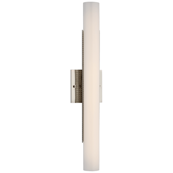 Precision 21" Bath Light in Polished Nickel with White Glass