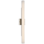 Precision 28" Bath Light in Polished Nickel with White Glass