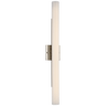 Precision 28" Bath Light in Polished Nickel with White Glass