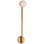 Pedra 26" Single Sconce in Antique-Burnished Brass with Alabaster