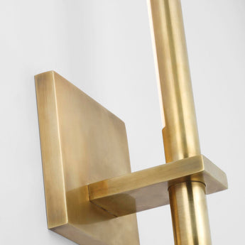 Axis Medium Sconce in Antique-Burnished Brass