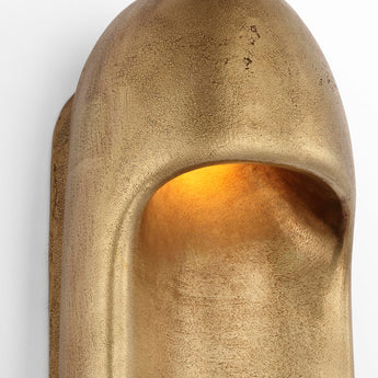 Esculpa 18" Elongated Wall Light in Museum Brass