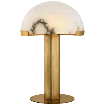 Melange Table Lamp in Antique-Burnished Brass with Alabaster