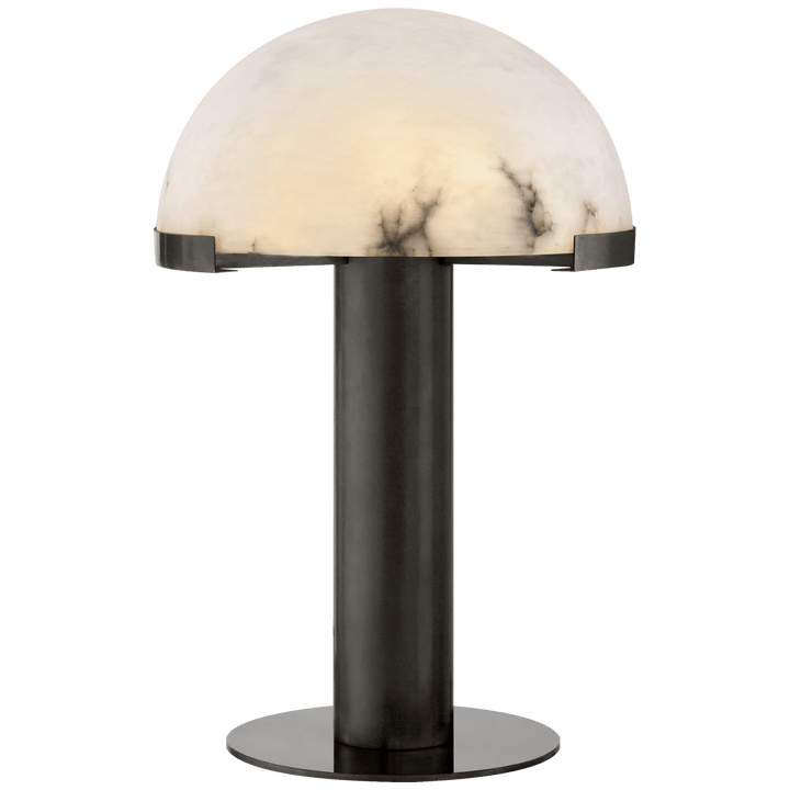 Melange Table Lamp in Bronze with Alabaster